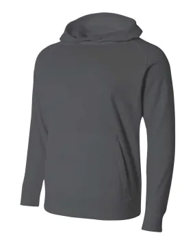 A4 NB4237 Youth Solid Tech Fleece Hoodie - Graphite