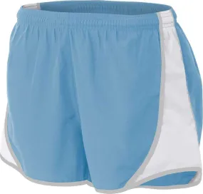 A4 NW5341 Womens 3" Speed Short - Light Blue White