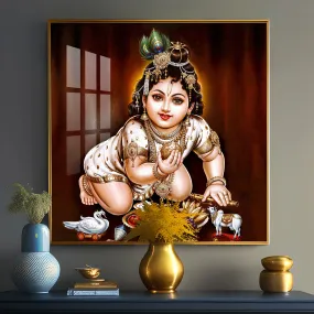 Bal Gopal Premium Acrylic Square Wall Art