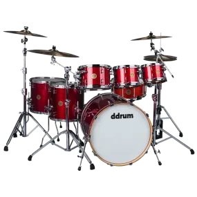 ddrum Dios Drum Set (Shell Pack) - Red Cherry Sparkle (6 Piece   FREE 8" tom)