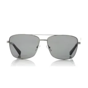 E. Zegna Men's Silver Metal Square Sunglasses EZ 0031/15D