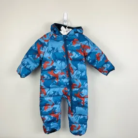 L.L. Bean Infants' Ultralight 650 Bunting Rust Orange Animal Camo 3-6 Months