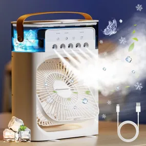 Mini Air Cooler, USB Desk Fan,