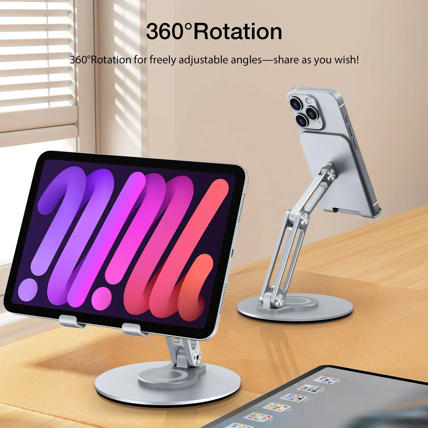 Phone Stand 360 Rotating Foldable Phone Holder