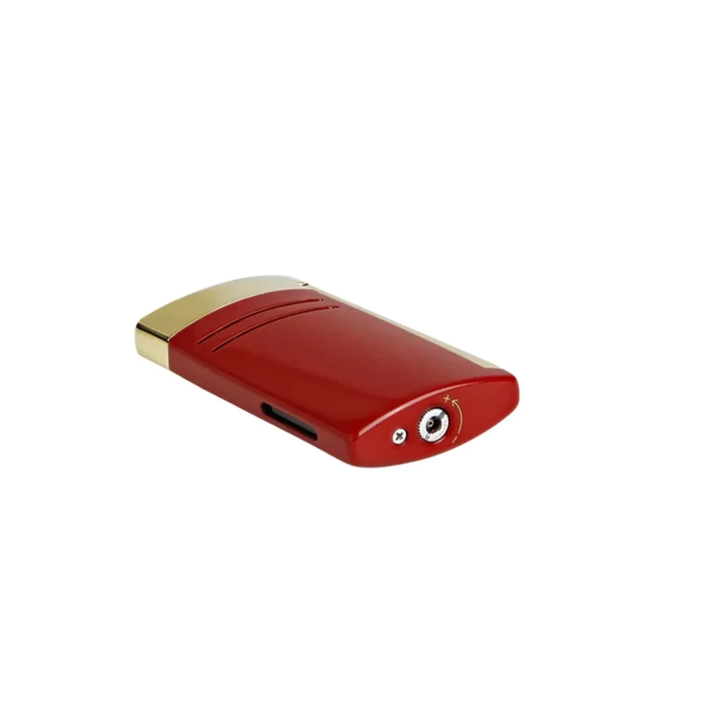 S.T. Dupont Maxijet Burgundy and Golden Lighter